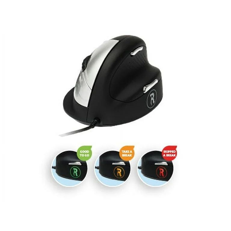 R-Go Mouse HE ergonomic right USB medium black retail