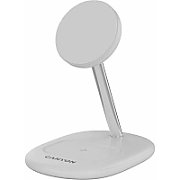 CANYON wireless charger WCS-205 15W Qi2 2in1 White