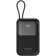 CANYON power bank OnPower 101 built-in cable 10000 mAh PD22.5W Black