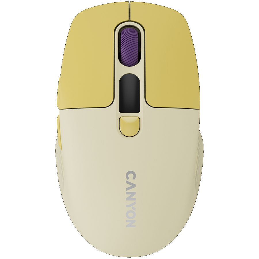 CANYON mouse MW-26 LCD Silent Dual Mode Wireless Yellow