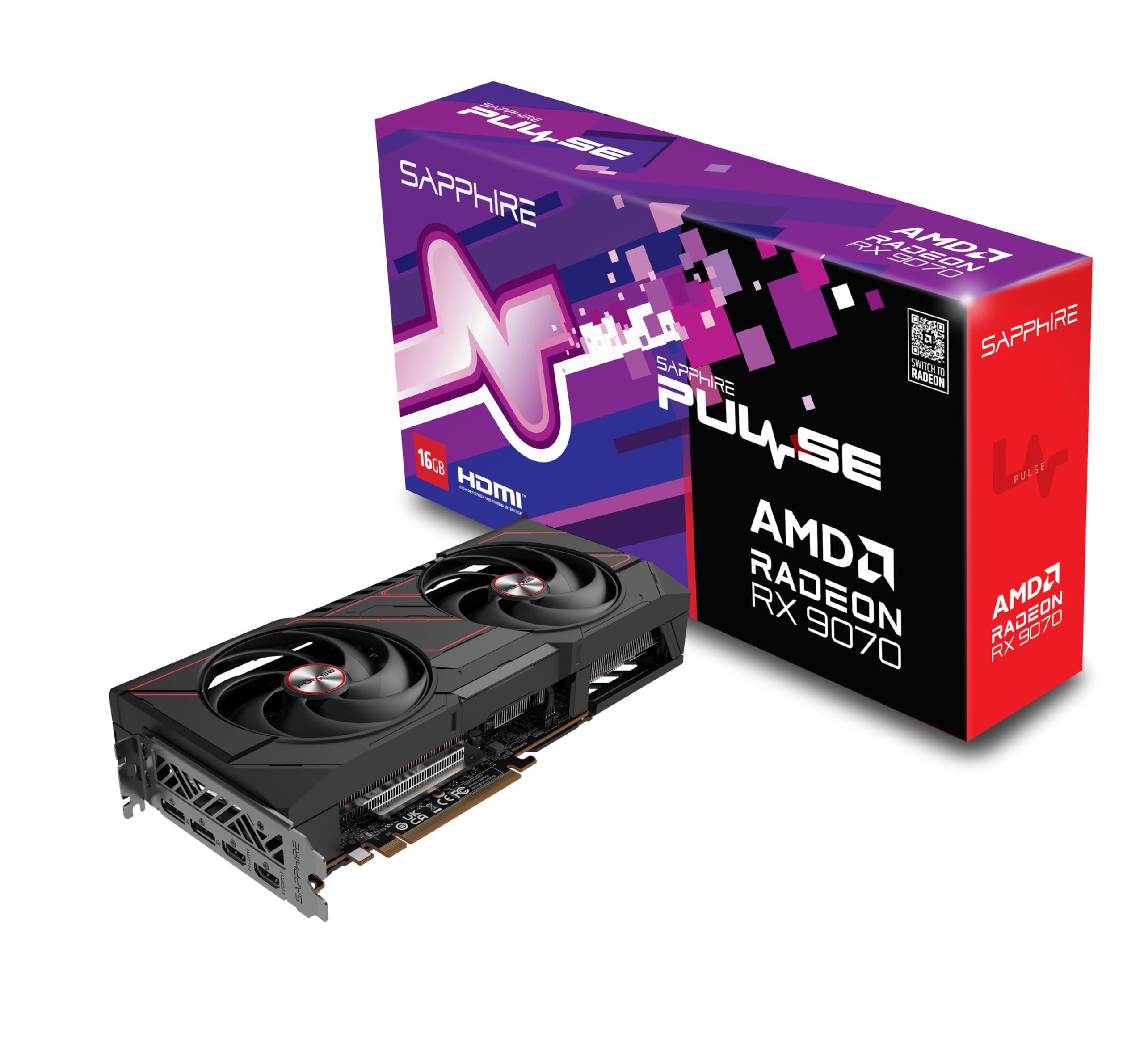 Sapphire VGA 16GB RX9070 PULSE GAMING OC 2xHDMI/2xDP PULSE AMD RADEON RX 9070 GAMING 16GB