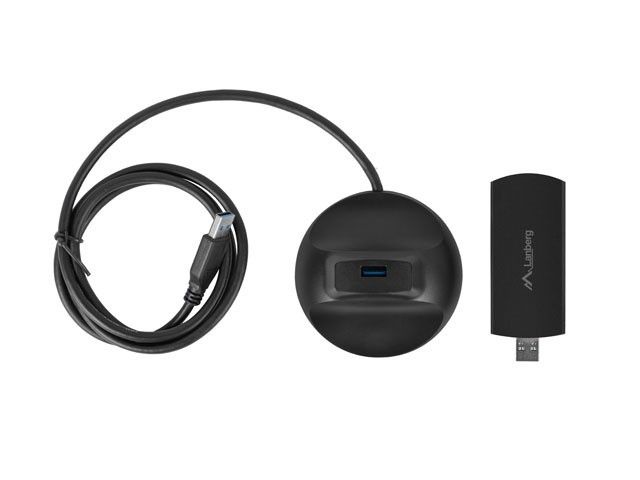 LANBERG WIRELESS WIFI NETWORK CARD NC-3000-WI USB 3.0 AX3000 TRI-BAND 2 INTERNAL ANTENNAS