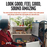 Wired Headset POLY Blackwire 3325 Stereo Microsoft Teams Certified USB-C Headset with 3.5mm Plug and USB-C/A Adapter