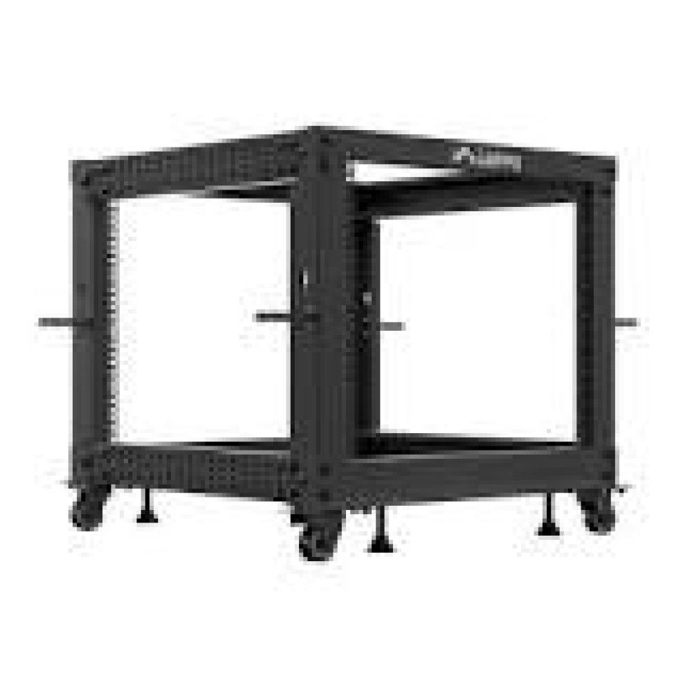 OPEN RACK 19  9U 600X600-1100 ADJUSTABLE BLACK LANBERG