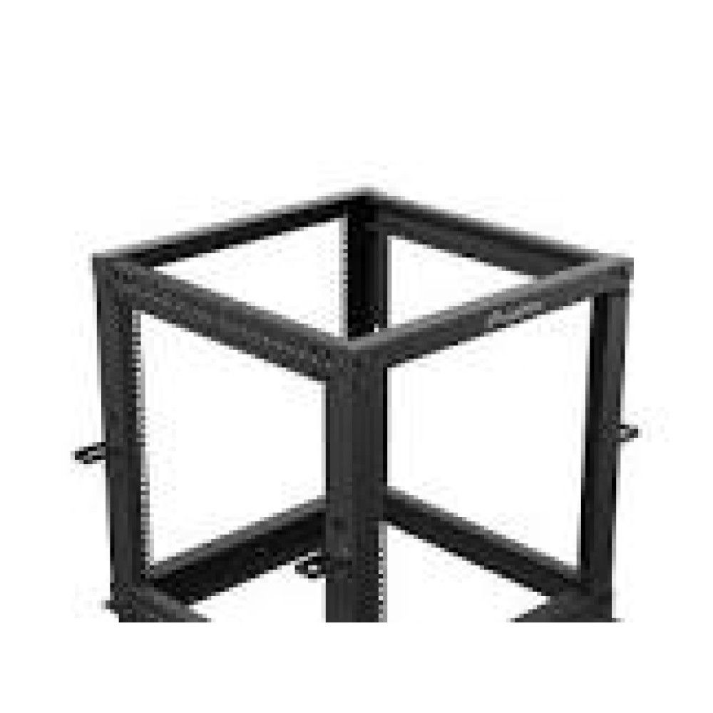 OPEN RACK 19  12U 600X600-1100 ADJUSTABLE BLACK LANBERG