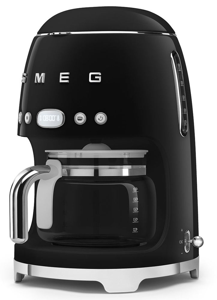 SMEG Coffeemachine (DCF02BLEU) black Schwarz (DCF02BLEU)