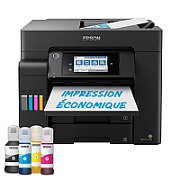Imprimanta multifunctionala inkjet color Epson ET-5805, A4, duplex, ADF, USB 2.0, Wi-Fi, 8 ppm negru, 25 ppm color