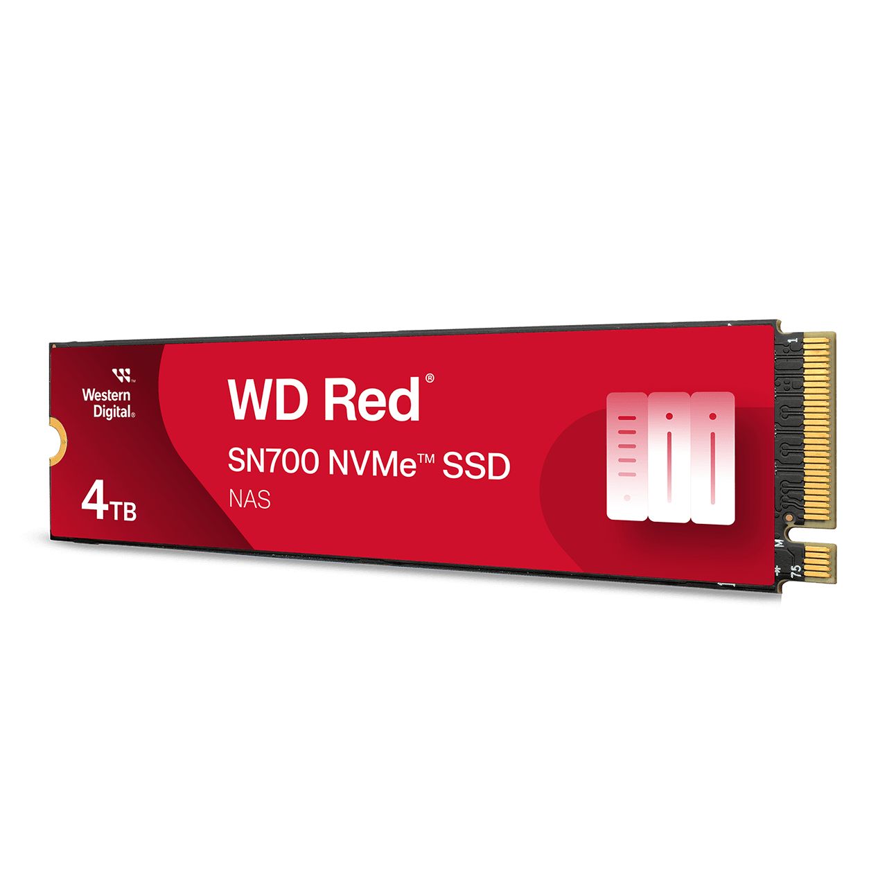 Western Digital WD Red SSD SN700 NVMe 4TB M.2 2280 PCIe Gen3 8Gb/s internal drive for NAS devices