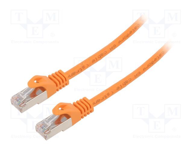 GEMBIRD S/FTP Cat. 6A LSZH patch cord orange 3m