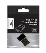 GEMBIRD USB AM to Type-C female adapter black