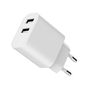GEMBIRD 2-port universal USB charger 2.4A white