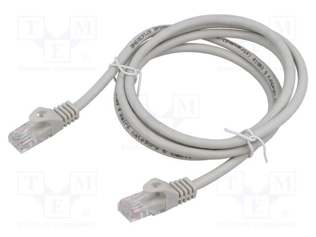 GEMBIRD UTP Cat6 Patch cord 1m pure copper grey