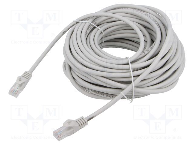 GEMBIRD UTP Cat6 Patch cord 20m pure copper grey