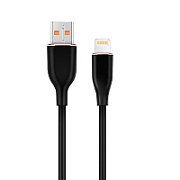 GEMBIRD Premium silicon 8-pin cable charging and data cable 1.5m black