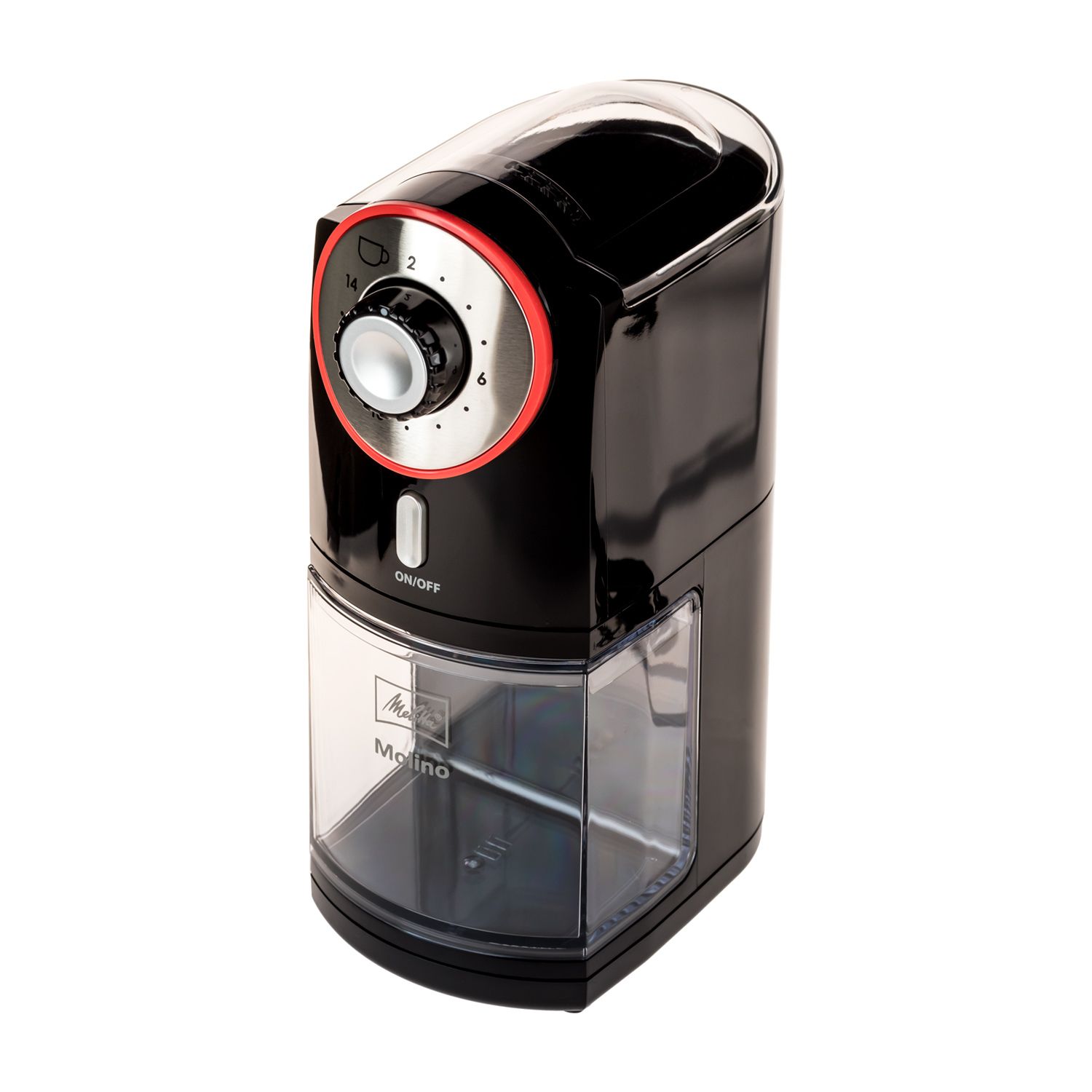 Melitta Molino 100 W Black  Red  Stainless Steel