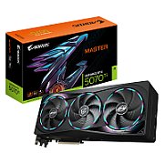 GIGABYTE AORUS GeForce RTX 5070 Ti MASTER 16G Graphics Card - 16GB GDDR7  256bit  PCI-E 5.0  2670 MHz Core Clock  3 x DP 2.1a  1 x HDMI 2.1b  NVIDIA DLSS 4  GV-N507TAORUS M-16GD