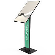 BRANDABLE VESA FLOOR STAND FOR/SCREENS UP TO 32 INCHES BLACK