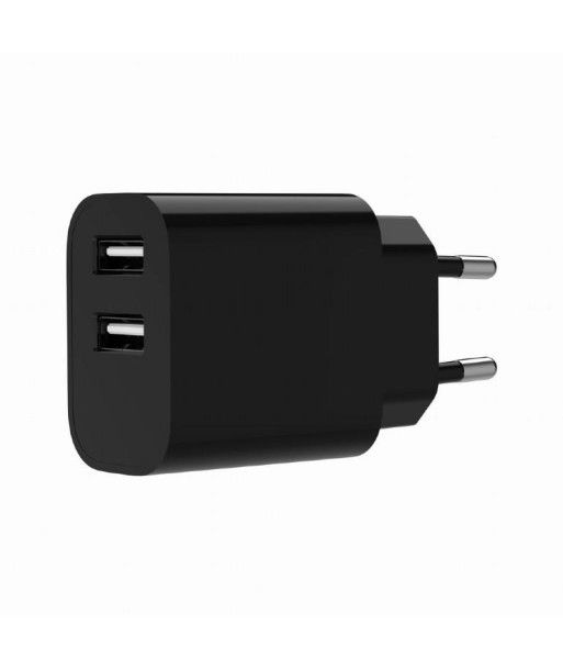 GEMBIRD 2-port universal USB charger 2.4A black