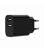 GEMBIRD 2-port universal USB charger 2.4A black