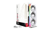 Placa video XFX Radeon RX 9070 XT Mercury OC White Gaming RGB 16 GB GDDR6 256 bit