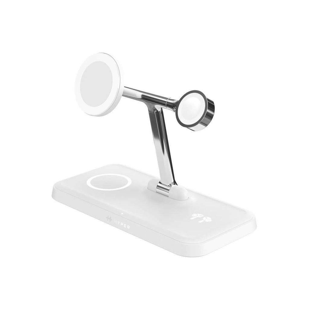 HYPERJUICE QI2 4 IN 1/CHARGING STAND - WHITE