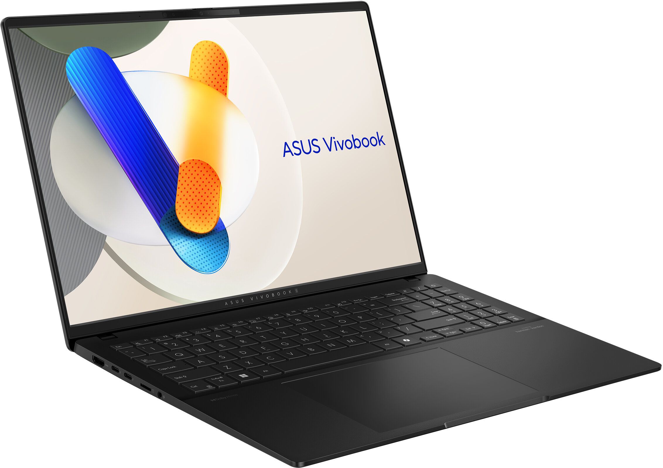 Laptop Asus Vivobook S 16 S5606CA-RI046X, 16 inch 2880 x 1800, Intel 255H (16 C / 26 T, 2.5 GHz - 5.1 GHz, 24 MB cache, 28 W), 32 GB LPDDR5X, 1 TB SSD, Intel Arc Graphics, Windows 11 Pro, Black