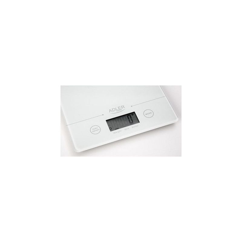 Adler AD 3138 w kitchen scale Electronic kitchen scale White Countertop Square