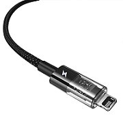 Baseus Gem USB to IP 2.4A fast charging cable 1 m Black