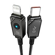 Baseus Unbreakable USB C to iP cable 1 m 20 W Black