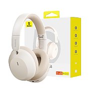 Baseus Bass 35 Max Headphones Wired & Wireless Head-band Music USB Type-C Bluetooth Beige