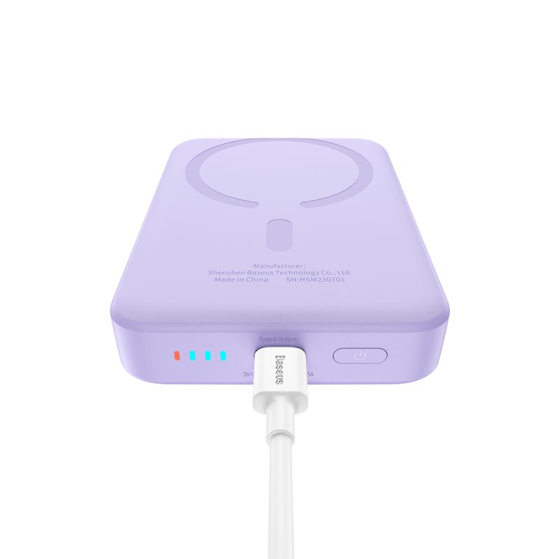 Baseus P10059001513-00 Lithium polymer (LiPo) power bank 10000 mAh Wireless charging Purple