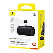 Baseus Compact P10068306113-00 Lithium-ion power bank 5000 mAh Black