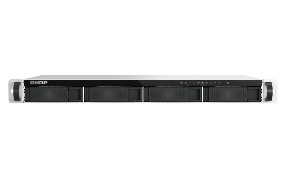 QNAP TS-h765eU-8G NAS Rack (1U) | Intel Atom X7405C | 8GB RAM | 4 x 3,5  SATA | 3 x E1.S | 2,5Gb LAN