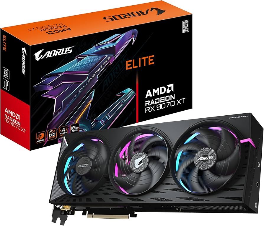 Placa video GIGABYTE Radeon RX 9070 XT AORUS ELITE 16 GB GDDR6 256 bit