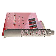 QUAD M.2 PCIE X16 SSD ADAPTER/WITH BIFURCATION PCIE 4.0