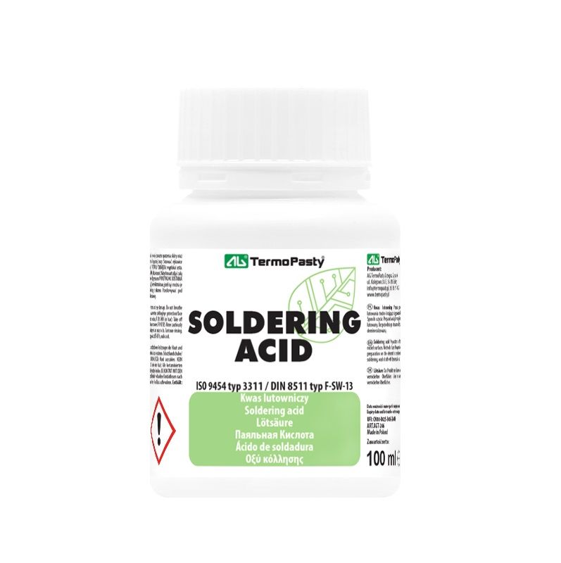 Acid for preparing nickel-plated surfaces for tinning.
Packaging: bulk 1 pc.