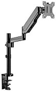 Maclean desk stand for monitor or laptop  gas spring  for standing and sitting work  black  MC-493