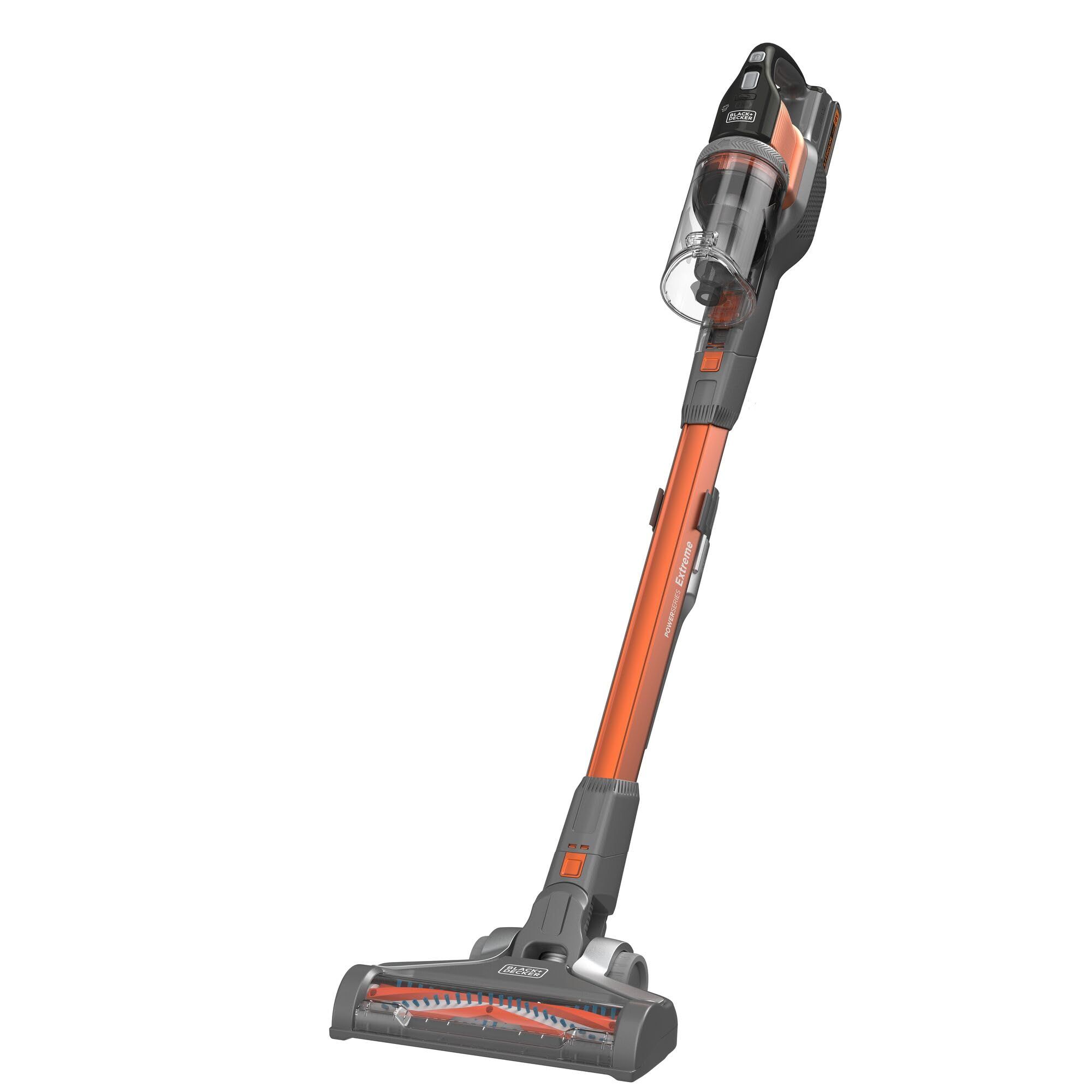 Black & Decker BHFEV182C-QW stick vacuum/electric broom 2-in-1 stick vacuum Battery Dry Bagless Orange  Titanium 2 Ah