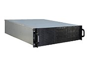 Inter-Tech 3U-30255 Rack Black  Stainless steel