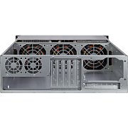 Inter-Tech 3U-30255 Rack Black  Stainless steel
