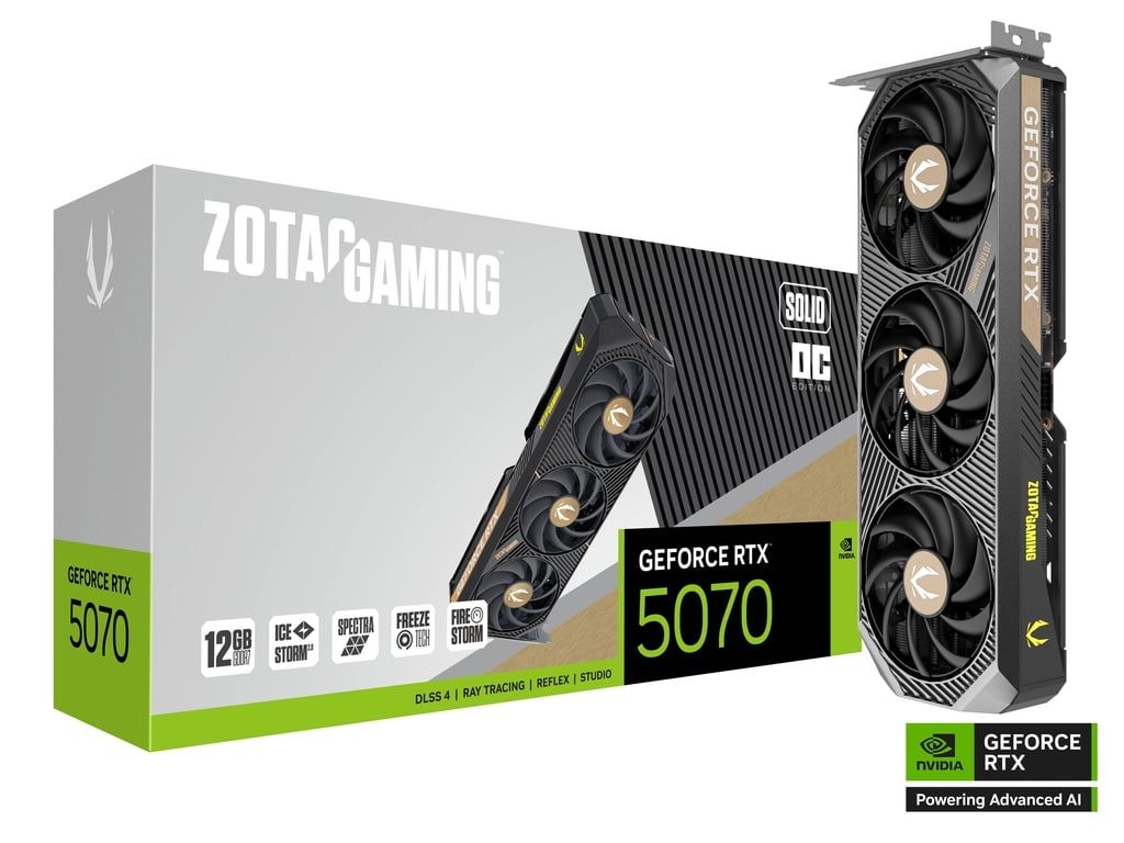 Zotac GAMING GeForce RTX 5070 SOLID OC NVIDIA 12 GB GDDR7