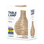 PLATINET TABLE RATTAN LAMP LIGHT BROWN