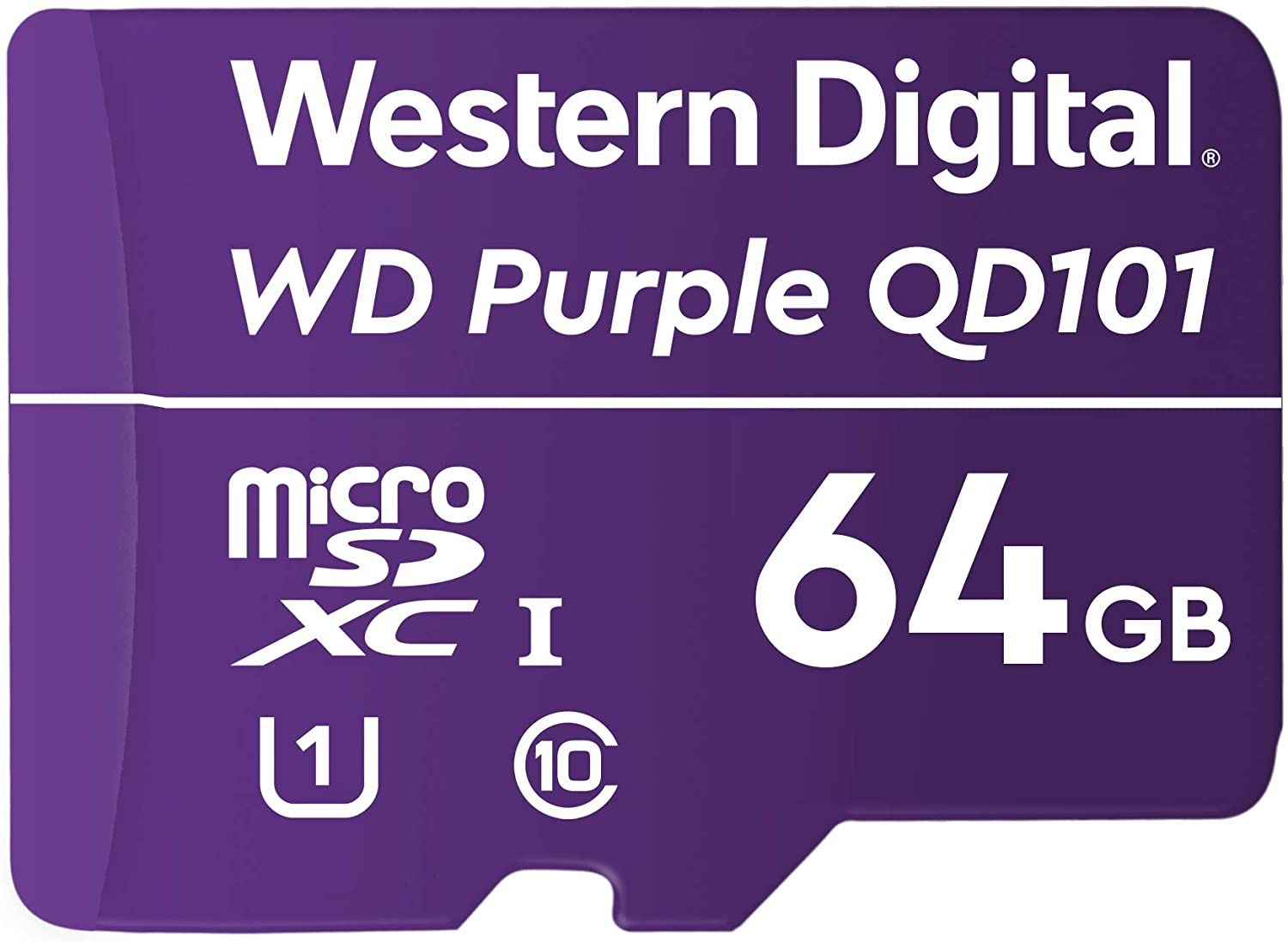 WD PURPLE QD101 MICROSD 64GB/3YEAR WARRANTY