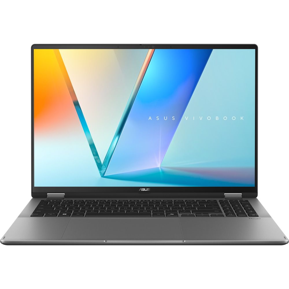 Laptop Asus Vivobook 16 Flip TP3607SA-RJ050X, 16 inch 2880 x 1800 Touchscreen, Intel 226V (8 C / 8 T, 2.2 GHz - 4.5 GHz, 8 MB cache, 12 W), 16 GB LPDDR5X, 1 TB SSD, Intel Arc Graphics, Windows 11 Pro, Gri