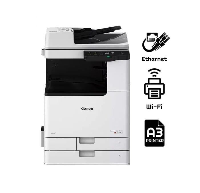 Imprimanta multifunctionala laser color Canon C3326i, A3, duplex, ADF, USB 2.0, Wi-Fi, 26 ppm negru, 26 ppm color
