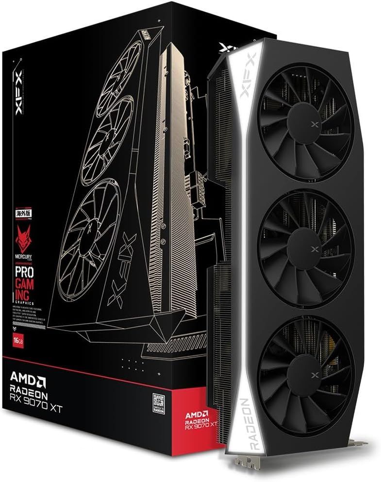 Placa video XFX Radeon RX 9070 XT Mercury Gaming 16 GB GDDR6 256 bit
