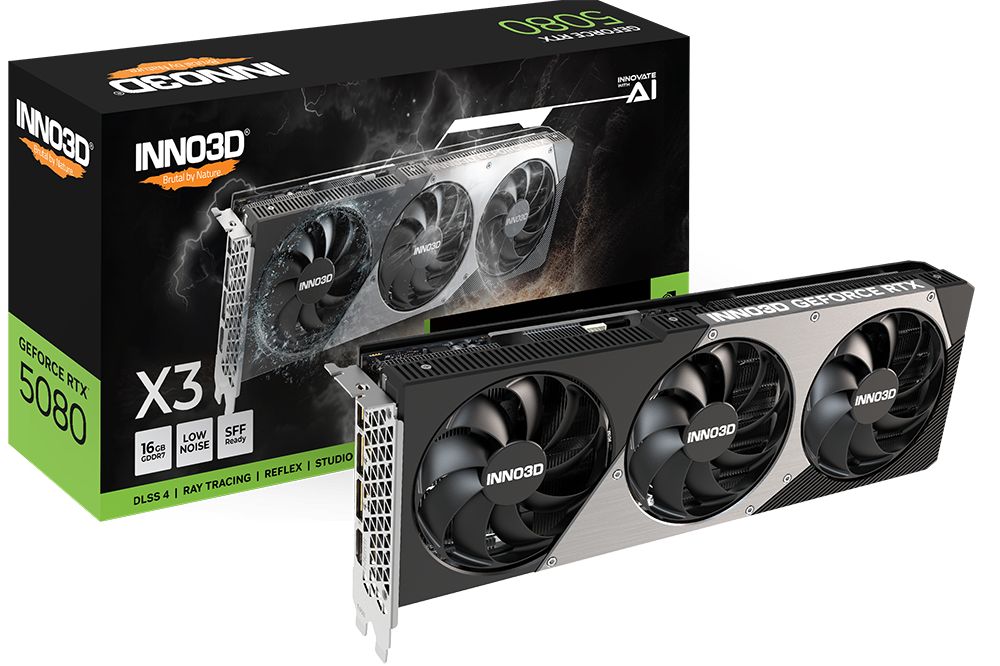 Placa video Inno3D GeForce RTX 5080 X3 16 GB GDDR7 256 bit