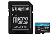 KINGSTON 128GB microSDXC Canvas Go Plus Gen4 200MB/s A2 U3 V30 Card + Adapter