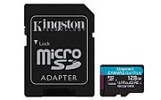 KINGSTON 128GB microSDXC Canvas Go Plus Gen4 200MB/s A2 U3 V30 Card + Adapter