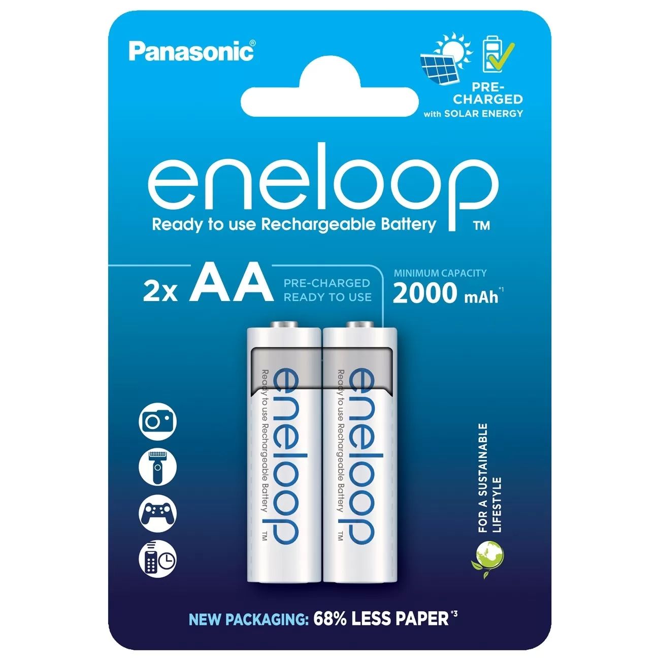 PANASONIC ENELOOP AA 2000mAh 2 szt